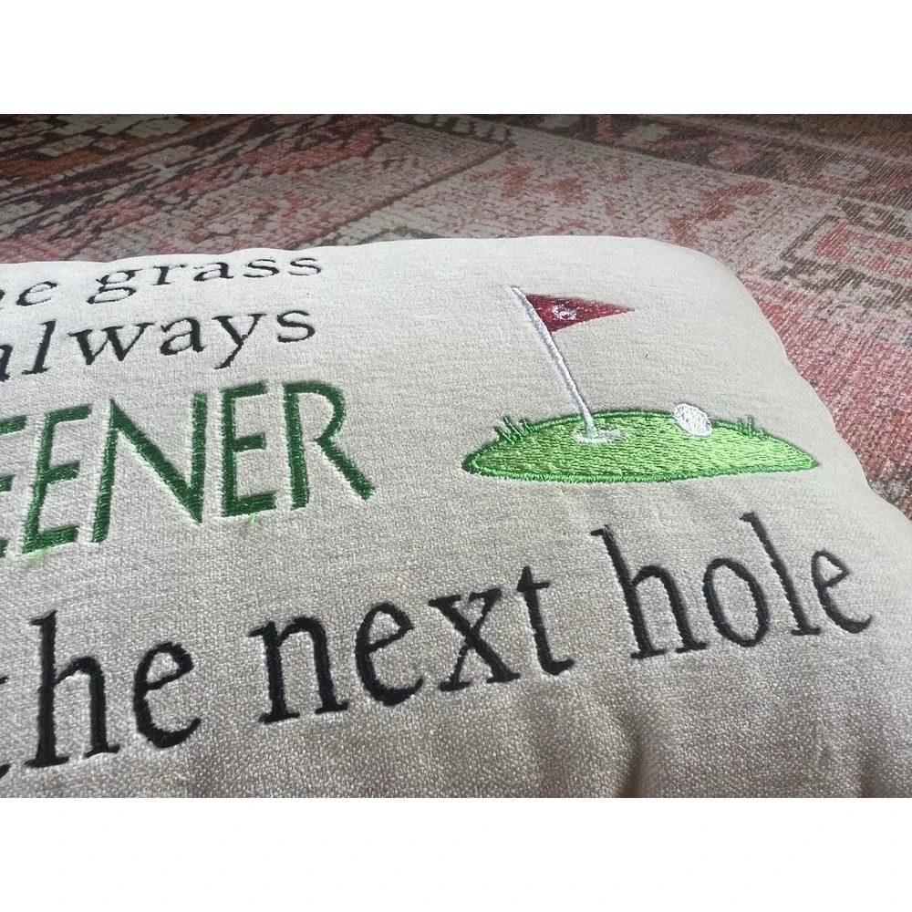 Golf Themed Funny Pillow 13